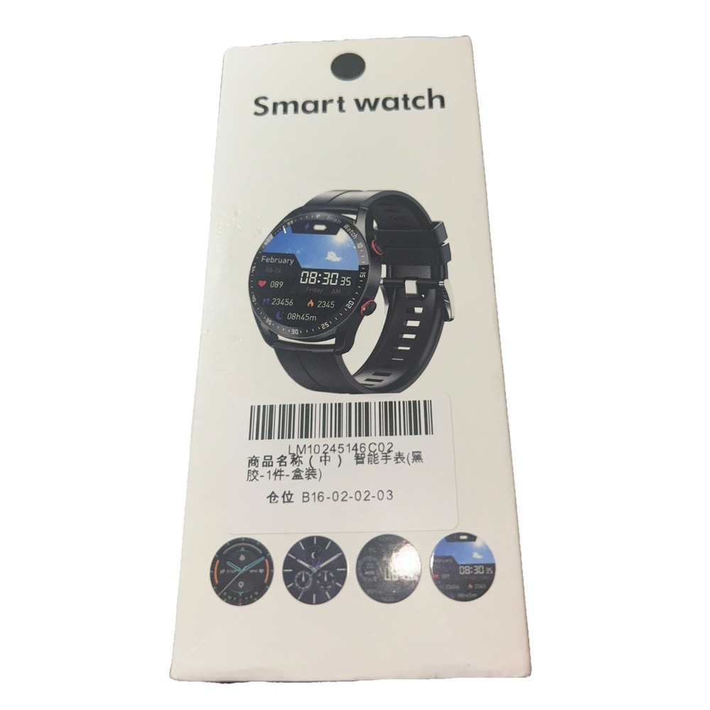 HW20 Men's Smart Watch with Leather Strap - For Daily Wear & Work